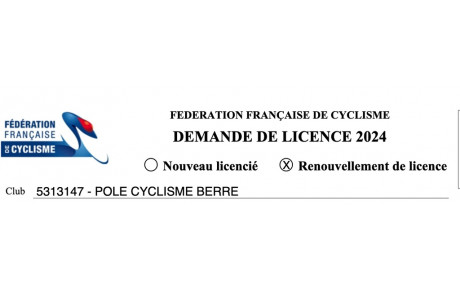 Demande de licences 2024